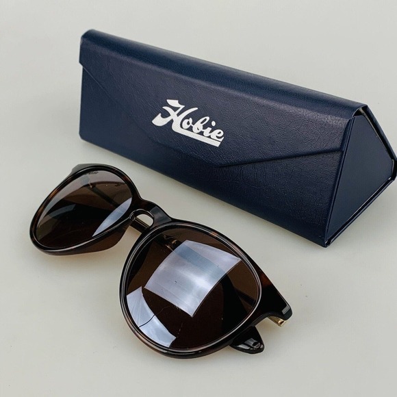 Hobie Sunglasses mod. Maywood Tortoise Brown Round Polarized Keyhole Gold + Case - Picture 9 of 11